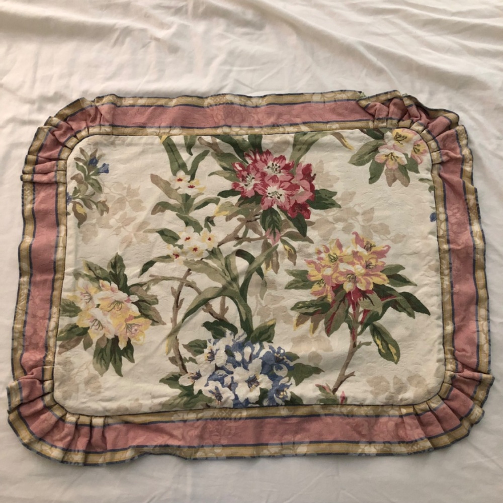Jane Wilner Designs set of 2 standard pillow shams Hillhouse jacquard floral